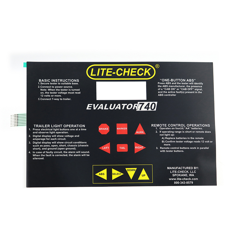 絲印PC薄膜開關(guān)面貼