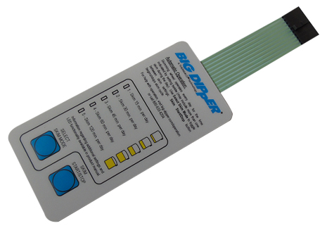 BigDipper除油脂機帶LED指示燈的薄膜開關(guān)